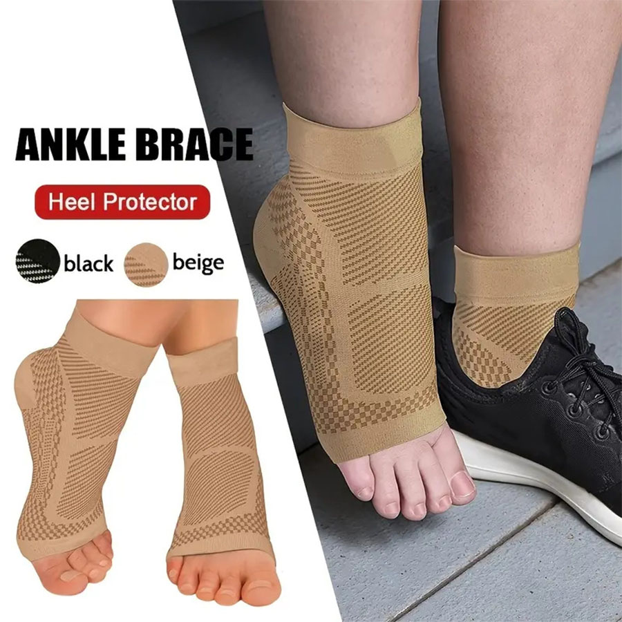 Ankle Brace Sock - 1 Çift Spor Kompresyon Çorapları, 20-30