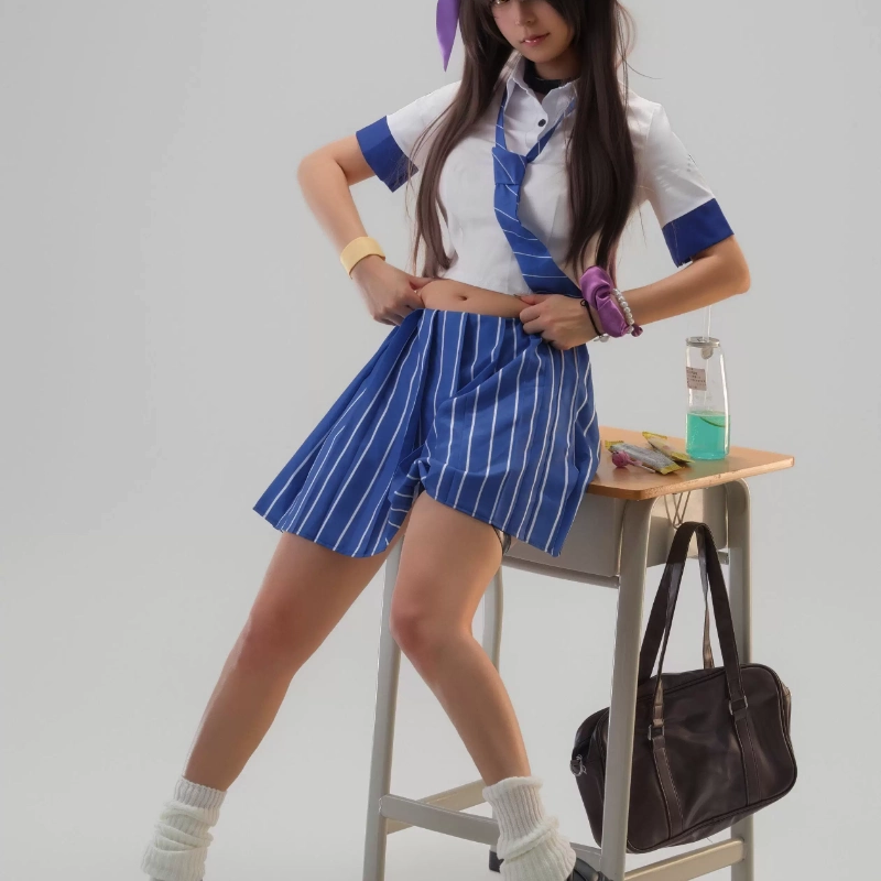 Knee High Sock Women - Naga Cosplay Kostüm JK Üniforma Donanma